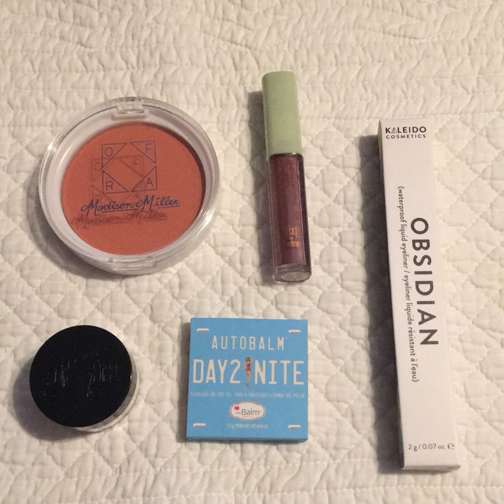 5 pc New makeup: auto balm, Ofra, Kat Von D, Pixi by Petra & Kaleido Obsidian